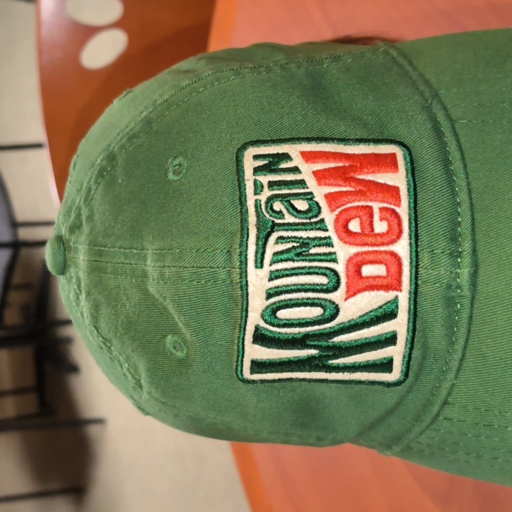 Mountain Dew Glued Patch Fitted Hat Cap Osfa - image 2